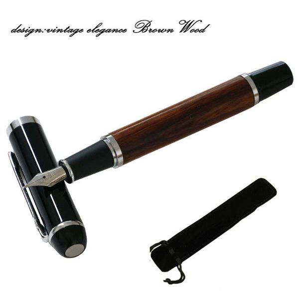 fountain pens wood pen luxury classic ink for writing 0.5mm nib silver clip caneta stationery office supplies
fountain pens wood pen luxury classic ink for writing 0.5mm nib silver clip caneta stationery office supplies