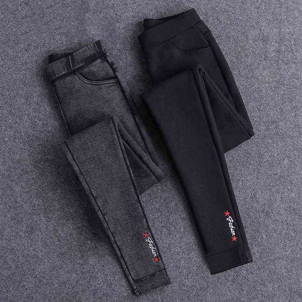 embroidery solid pencil pants women's full length leggings high waist stretch trousers female casual wear washed black 211124, Black;white
embroidery solid pencil pants women's full length leggings high waist stretch trousers female casual wear washed black 211124, Black;white