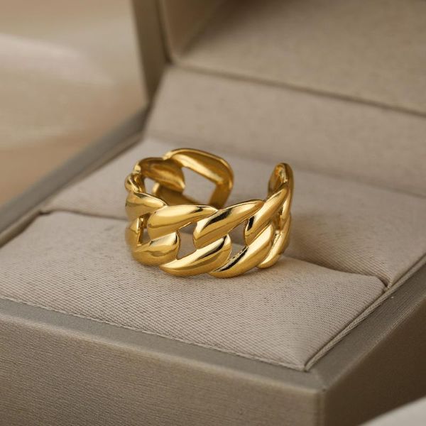wedding rings goth cuban chain for women open cuff twisted geometric finger party ring kpop jewelry gift, Slivery;golden
wedding rings goth cuban chain for women open cuff twisted geometric finger party ring kpop jewelry gift, Slivery;golden