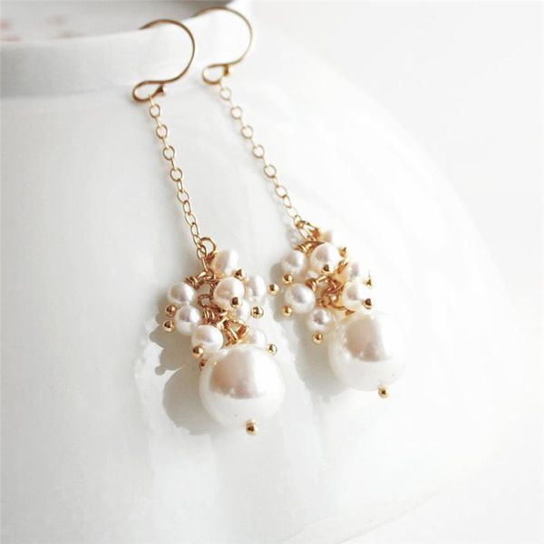 dangle & chandelier handmade natural pearl drop earrings 14k gold filled jewelry boho oorbellen brinco vintage women earring wedding, Silver
dangle & chandelier handmade natural pearl drop earrings 14k gold filled jewelry boho oorbellen brinco vintage women earring wedding, Silver
