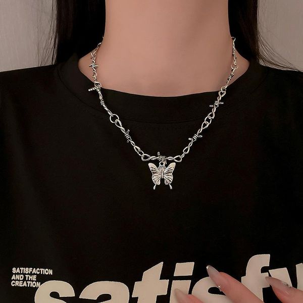 pendant necklaces vsnow vintage fashion silver color metallic butterfly necklace for women girls punk twist rope chain jewellery
pendant necklaces vsnow vintage fashion silver color metallic butterfly necklace for women girls punk twist rope chain jewellery