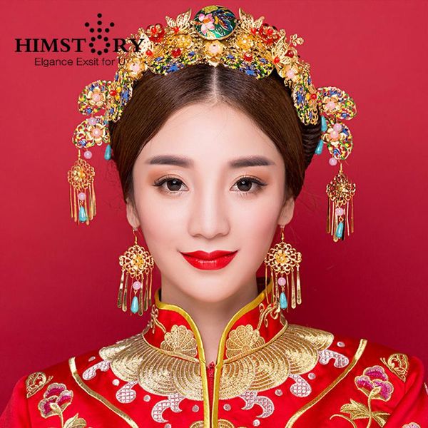 hair clips & barrettes himstory chinese style bride costume accessory traditional headdress flowers crystal beads hairpins set, Golden;silver
hair clips & barrettes himstory chinese style bride costume accessory traditional headdress flowers crystal beads hairpins set, Golden;silver
