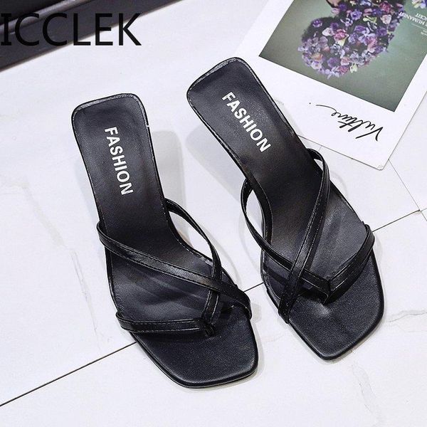 slippers women summer outdoor flip flops square toe high heels sandals ladies pu shoes big size 42, Black
slippers women summer outdoor flip flops square toe high heels sandals ladies pu shoes big size 42, Black