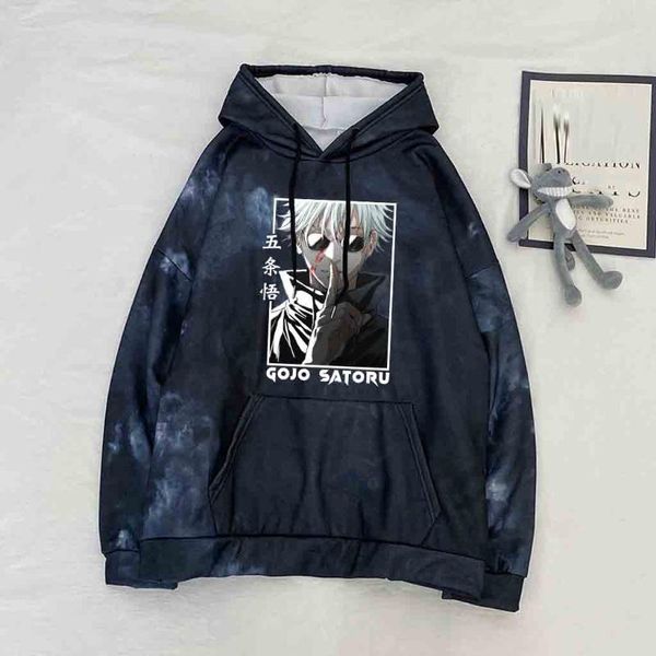 men's hoodies & sweatshirts ujutsu kaisen gojo satoru cool print hoody harajuku japanese anime men punk streetwear fashion tie-dye cl, Black
men's hoodies & sweatshirts ujutsu kaisen gojo satoru cool print hoody harajuku japanese anime men punk streetwear fashion tie-dye cl, Black