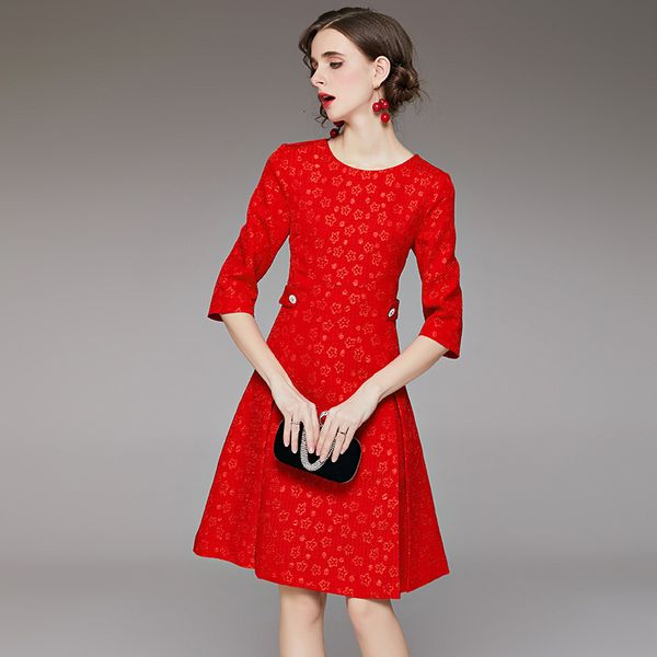 2021 new spring xl feminine autumn flash celebrity jacquard dinner party dressed in three quarters sleeves xv5c, Black;gray
2021 new spring xl feminine autumn flash celebrity jacquard dinner party dressed in three quarters sleeves xv5c, Black;gray