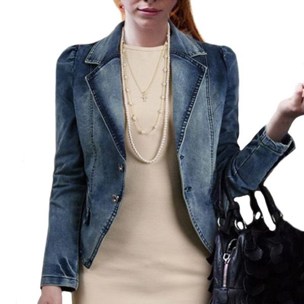 autumn women demin coats turn-down full sleeve slim jacket clothes single breasted pockets ladies streetwear plus size, Black;brown
autumn women demin coats turn-down full sleeve slim jacket clothes single breasted pockets ladies streetwear plus size, Black;brown