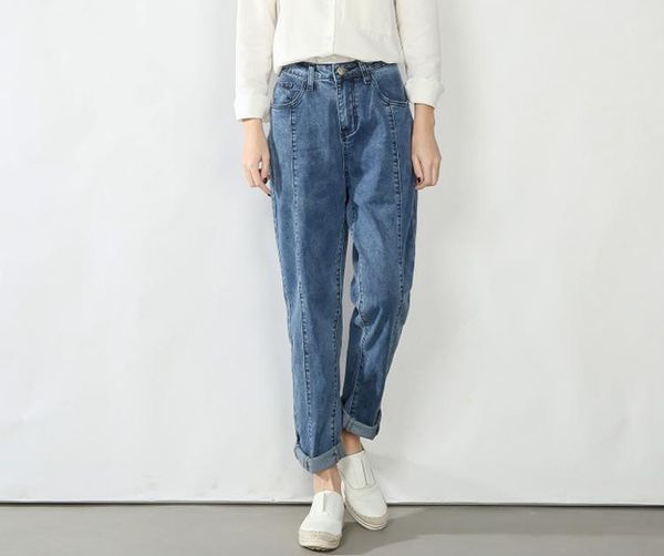 women's jeans 2021 slim harem pants vintage high waist trousers womens full length loose cowboy plus size, Blue
women's jeans 2021 slim harem pants vintage high waist trousers womens full length loose cowboy plus size, Blue
