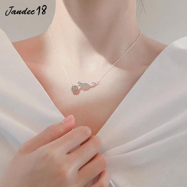 pendant necklaces aesthetic collares 925 sterling silve choker elegant clavicle chainr cat moonstone necklace women jewelry accessories, Silver
pendant necklaces aesthetic collares 925 sterling silve choker elegant clavicle chainr cat moonstone necklace women jewelry accessories, Silver