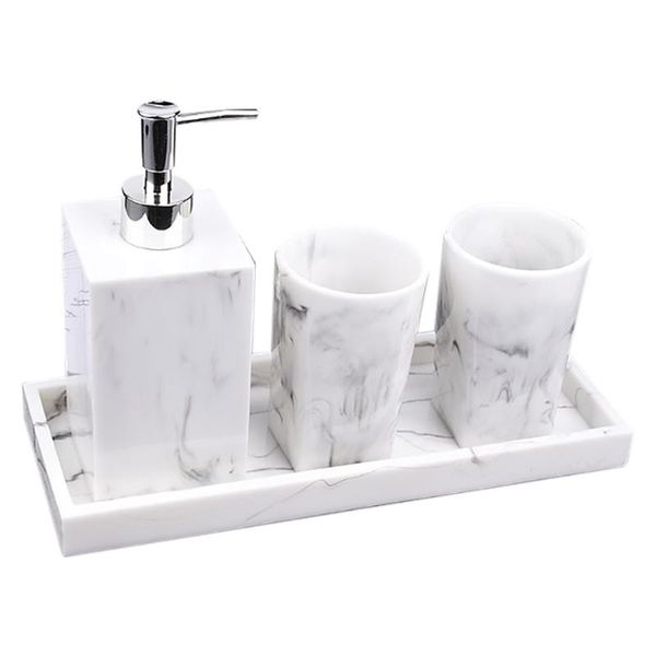 bath accessory set bathroom accessories of 4 sets nordic white marble texture resin kit water dispenser lotion bottle tray
bath accessory set bathroom accessories of 4 sets nordic white marble texture resin kit water dispenser lotion bottle tray
