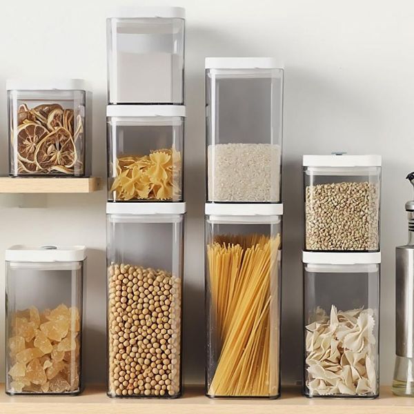 storage bottles & jars 3pcs food container set airtight canister kitchen pasta multigrain sealed cereal refrigerator tank
storage bottles & jars 3pcs food container set airtight canister kitchen pasta multigrain sealed cereal refrigerator tank