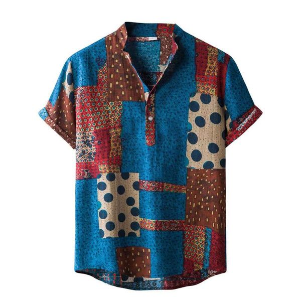men's casual shirts mens vintage ethnic style printing loose short sleeve multicolor shirt daily wearing hawaii vacation, White;black
men's casual shirts mens vintage ethnic style printing loose short sleeve multicolor shirt daily wearing hawaii vacation, White;black