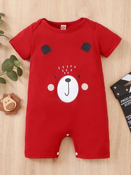 baby cartoon graphic romper she02, Blue