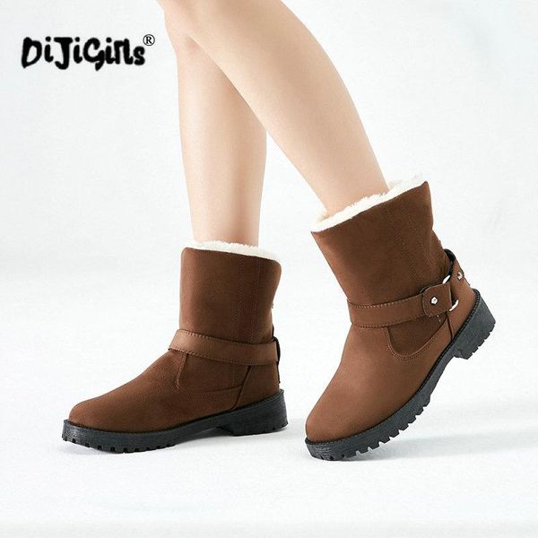 boots women leather belt buckle snow fur warm winter shoes ankle size 35-43 drop, Black
boots women leather belt buckle snow fur warm winter shoes ankle size 35-43 drop, Black