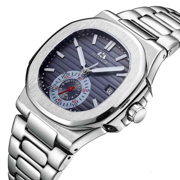 luxury men automatic self wind mechanical watches light-turning rvs blue grey black white dial, Slivery;brown
luxury men automatic self wind mechanical watches light-turning rvs blue grey black white dial, Slivery;brown