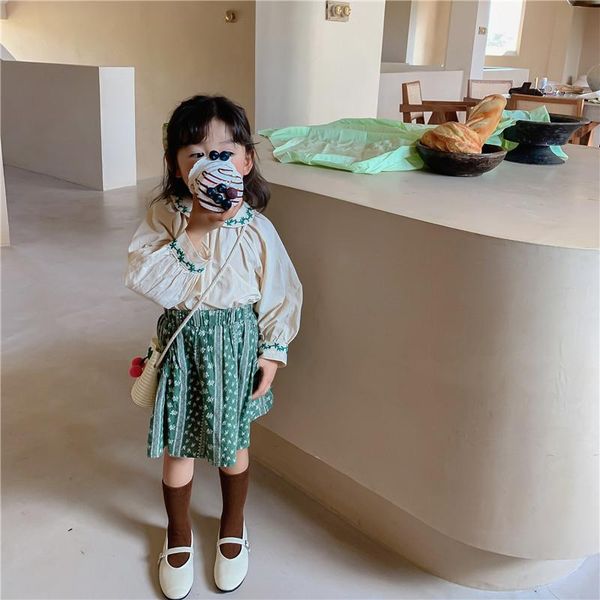clothing sets girls clothes 2021 autumn korean baby shredded flower skirt lapel embroidered shirt two-piece set, White
clothing sets girls clothes 2021 autumn korean baby shredded flower skirt lapel embroidered shirt two-piece set, White
