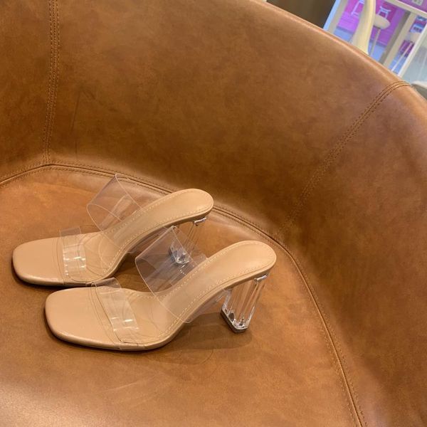 sandals super high heel woman coarse crystal 2021 word bring transparent cool slipper, Black
sandals super high heel woman coarse crystal 2021 word bring transparent cool slipper, Black