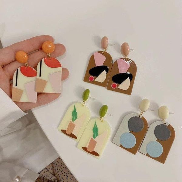 dangle & chandelier fashion resin stud earrings women acrylic asymmetric abstract face extremely brief geometric white, Silver
dangle & chandelier fashion resin stud earrings women acrylic asymmetric abstract face extremely brief geometric white, Silver