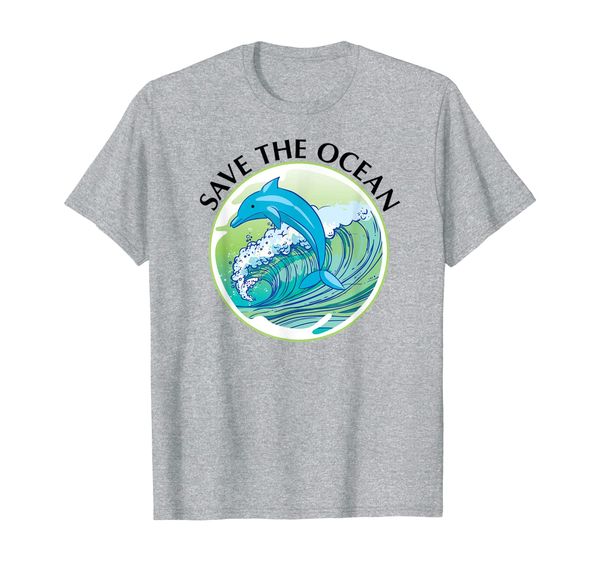 save the ocean marine biology biologist dolphin lover t-shirt, White;black 
save the ocean marine biology biologist dolphin lover t-shirt, White;black