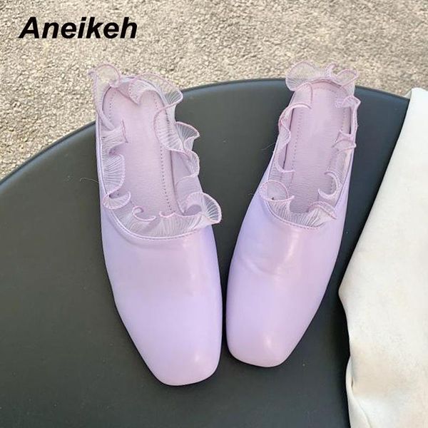 slippers aneikeh 2021 women shoes fashion spring/autumn pu square toe flat with lovely ruffles basic solid leisure shallow, Black
slippers aneikeh 2021 women shoes fashion spring/autumn pu square toe flat with lovely ruffles basic solid leisure shallow, Black