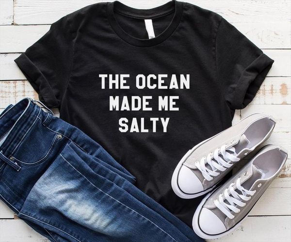 the ocean made me women salty cotton casual funny for lady yong girl tee drop ship s 171, White
the ocean made me women salty cotton casual funny for lady yong girl tee drop ship s 171, White