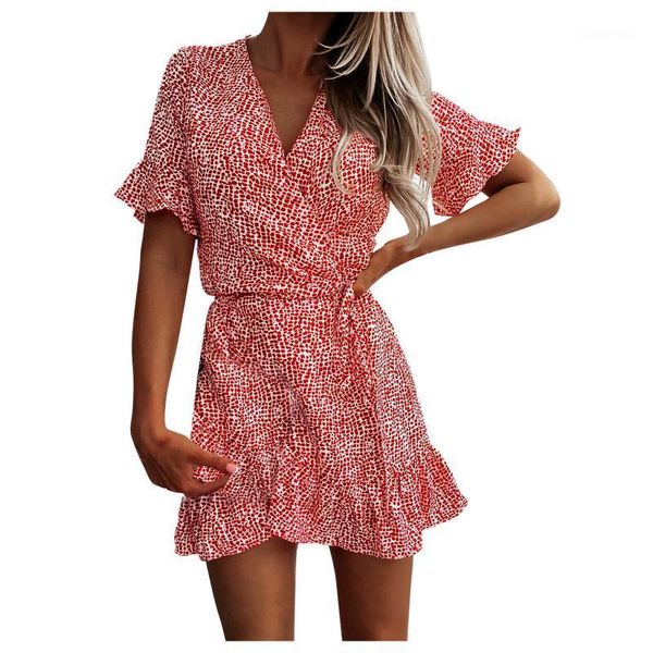 casual dresses summer v-neck mini dress women floral wrap high waist lace up front ruffle office lady printed pencil for z, Black;gray
casual dresses summer v-neck mini dress women floral wrap high waist lace up front ruffle office lady printed pencil for z, Black;gray