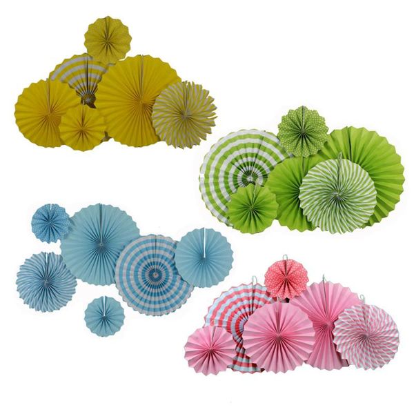 party decoration 6 pieces 8" 12" 16" mixed size gold pink blue green set hanging paper fans for baptism wedding birthday chri
party decoration 6 pieces 8" 12" 16" mixed size gold pink blue green set hanging paper fans for baptism wedding birthday chri