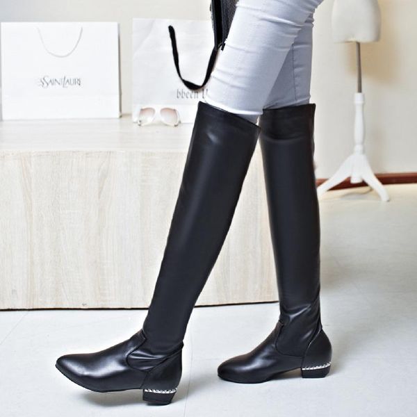 boots 2021 autumn winter thigh high women low heels knee casual tall black white ladies shoes elegant designer
boots 2021 autumn winter thigh high women low heels knee casual tall black white ladies shoes elegant designer