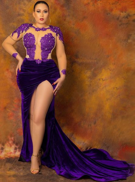 2022 plus size arabic aso ebi mermaid lace prom dresses beaded sheer neck evening formal party second reception gowns dress zj330, Black
2022 plus size arabic aso ebi mermaid lace prom dresses beaded sheer neck evening formal party second reception gowns dress zj330, Black