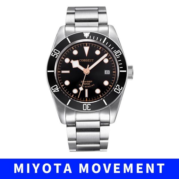 wristwatches corgeut men watches 41mm miyota 8215 automatic mechanical watch swim clock waterproof lume wristwatch 2010b, Slivery;brown
wristwatches corgeut men watches 41mm miyota 8215 automatic mechanical watch swim clock waterproof lume wristwatch 2010b, Slivery;brown