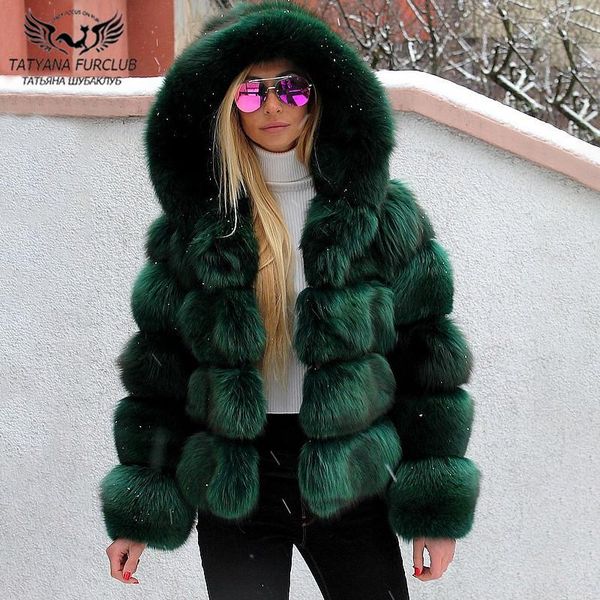 women's fur & faux dark green real coat hooded thick warm winter fashion natural whole skin jackets genuine 2021 trendy outfit, Black
women's fur & faux dark green real coat hooded thick warm winter fashion natural whole skin jackets genuine 2021 trendy outfit, Black