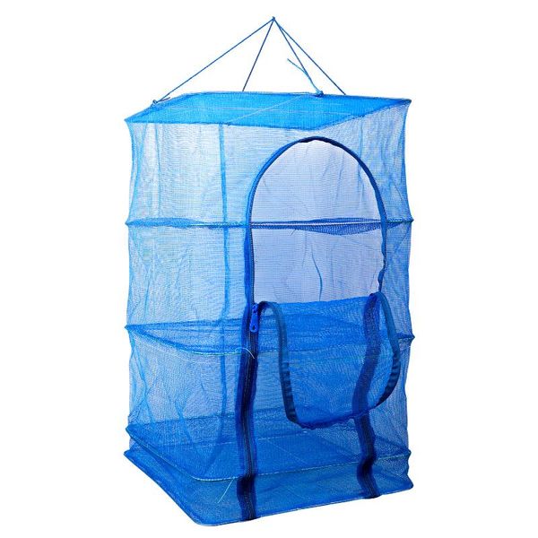 3 layers outdoor fishing activity foldable fish net 40*40*68cm environmental drying mesh clothes vegetable dishes dryer blue
3 layers outdoor fishing activity foldable fish net 40*40*68cm environmental drying mesh clothes vegetable dishes dryer blue