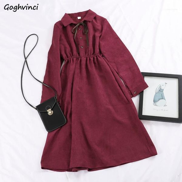 casual dresses elegant dress women various color solid bow stylish buttons vintage womens clothing harajuku all-match street style chic1, Black;gray
casual dresses elegant dress women various color solid bow stylish buttons vintage womens clothing harajuku all-match street style chic1, Black;gray