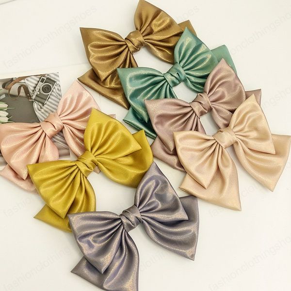 spring new bright silk cloth barrette bow for woman girls hair accessories back head ponytail hairpin lady headdress spring clip, Slivery;white
spring new bright silk cloth barrette bow for woman girls hair accessories back head ponytail hairpin lady headdress spring clip, Slivery;white