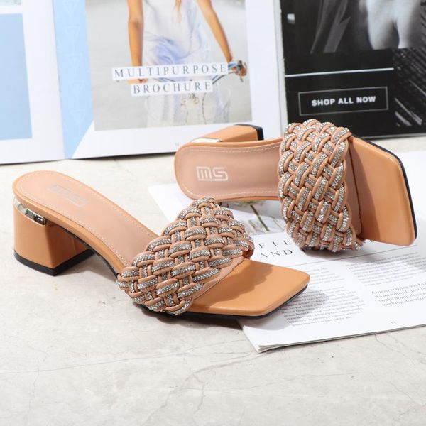 dress shoes 2021 summer women open-toed square-headed rome sandals fashionable comfortable large size rhinestone worn outside slippers, Black
dress shoes 2021 summer women open-toed square-headed rome sandals fashionable comfortable large size rhinestone worn outside slippers, Black