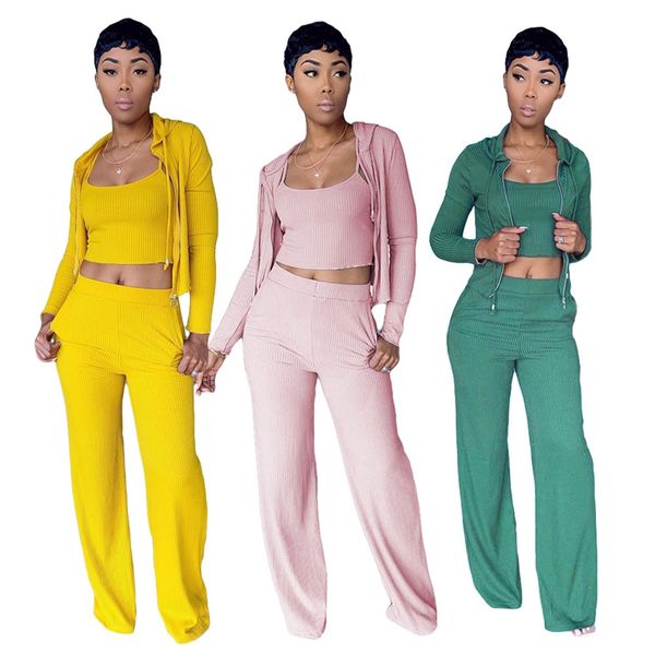 autumn+winter solid color three-piece suit fashion vest waist zipper coat wide leg pants women set lounge wear, Black;gray
autumn+winter solid color three-piece suit fashion vest waist zipper coat wide leg pants women set lounge wear, Black;gray