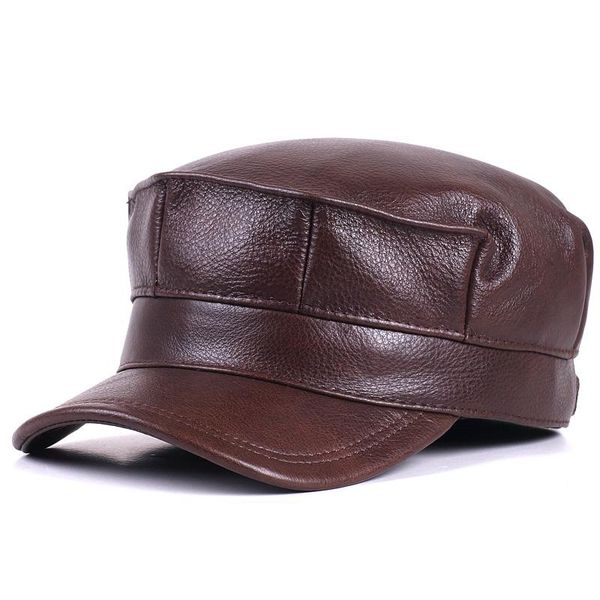 wide brim hats real cow leather octagonal cap men's warm ear protection flat hat in autumn and winter, Blue;gray
wide brim hats real cow leather octagonal cap men's warm ear protection flat hat in autumn and winter, Blue;gray