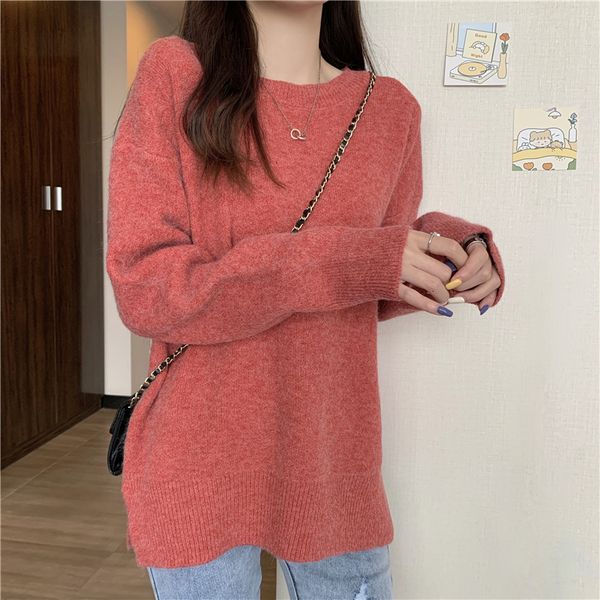 new 2021 autumn basic o-neck knitted jumpers for women casual long sleeve winter sweater female pullovers c6hp, Black
new 2021 autumn basic o-neck knitted jumpers for women casual long sleeve winter sweater female pullovers c6hp, Black