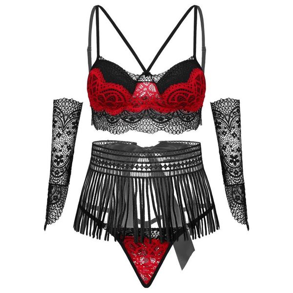 one-piece suits women lace lingerie set patchwork nightwear clubwear padded bra with fringed waistband g-string oversleeve 3pcs outfits
one-piece suits women lace lingerie set patchwork nightwear clubwear padded bra with fringed waistband g-string oversleeve 3pcs outfits