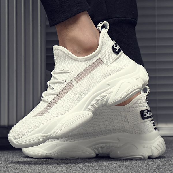 lovers versatile flying woven daddy breathable coconut white autumn trend casual sports men's sho, Black
lovers versatile flying woven daddy breathable coconut white autumn trend casual sports men's sho, Black