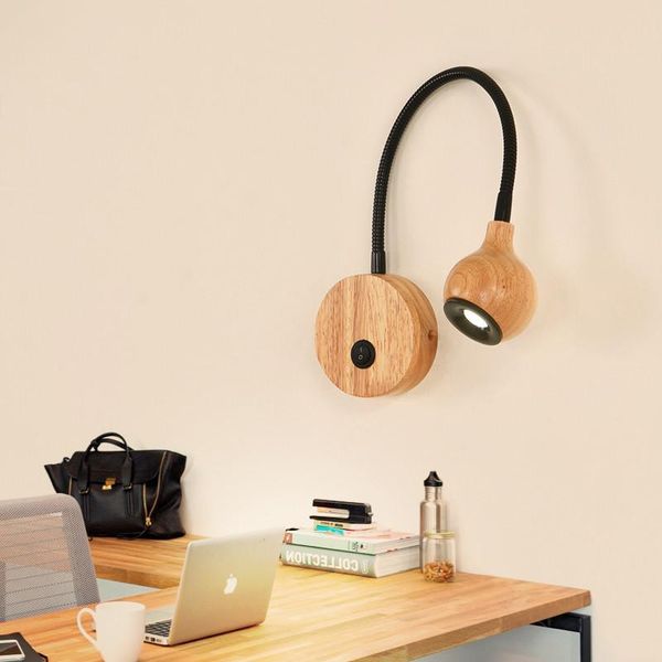 wall lamp nordic wood light with switch 5w led turn adjustable bedhead bedside reading for bedroom decoration
wall lamp nordic wood light with switch 5w led turn adjustable bedhead bedside reading for bedroom decoration