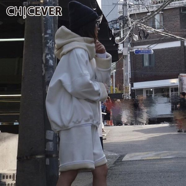 women's two piece pants chicever winter set for women o neck long sleeve thick high waist knee length oversized sets female 2021, White
women's two piece pants chicever winter set for women o neck long sleeve thick high waist knee length oversized sets female 2021, White