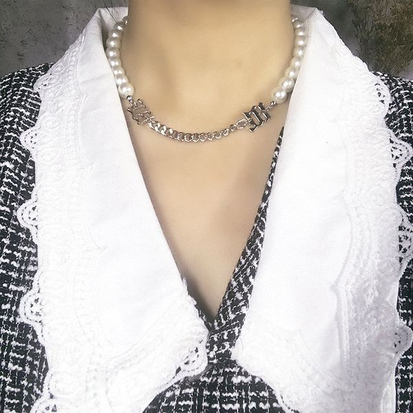 ti-tanium steel pearl splicing versatile necklace korea east gate simple clavicle net red same fashion neck chain women, Silver
ti-tanium steel pearl splicing versatile necklace korea east gate simple clavicle net red same fashion neck chain women, Silver