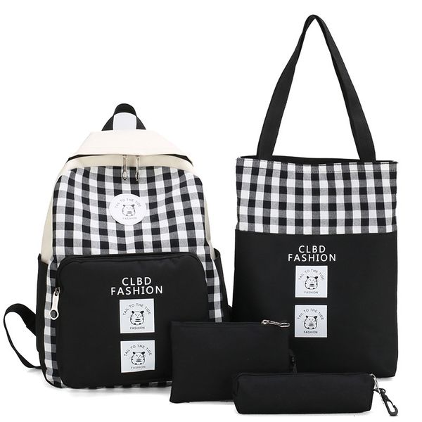 backpack korean double shoulder schoolbag with 4-piece yuansu literature and art portable single bag
backpack korean double shoulder schoolbag with 4-piece yuansu literature and art portable single bag