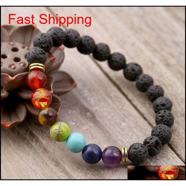 black lava volcanic stone 7 chakra bracelet,natural stone yoga bracelet,healing reiki prayer balance buddh qylxub bdehome 
black lava volcanic stone 7 chakra bracelet,natural stone yoga bracelet,healing reiki prayer balance buddh qylxub bdehome