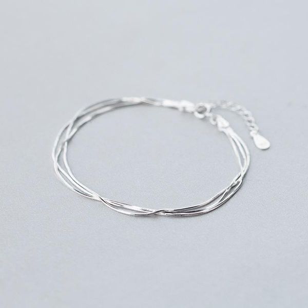 link, chain korean fashion simple layer bracelets for women silver 925 jewelry sterling bracelet, Black
link, chain korean fashion simple layer bracelets for women silver 925 jewelry sterling bracelet, Black