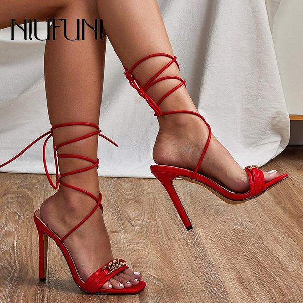 niufuni metal chain decoration women's shoes ankle strap ultra-fine high-heel women's sandals open toes solid color sandals, Black
niufuni metal chain decoration women's shoes ankle strap ultra-fine high-heel women's sandals open toes solid color sandals, Black