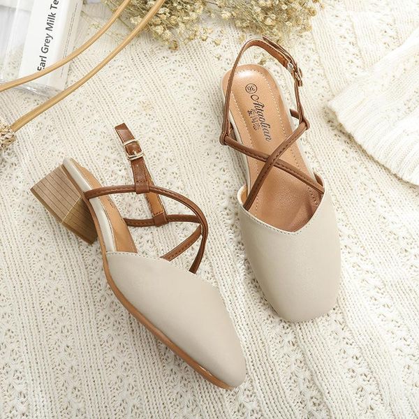 sandals retro square toe cross band buckle gladiator close slingback chunky heels sandales girls hollow out dress shoes 2021, Black
sandals retro square toe cross band buckle gladiator close slingback chunky heels sandales girls hollow out dress shoes 2021, Black