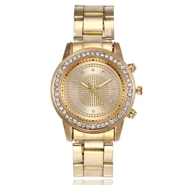 wristwatches fashion watch gold steel band diamond men's and ladies casual quartz, Slivery;brown
wristwatches fashion watch gold steel band diamond men's and ladies casual quartz, Slivery;brown