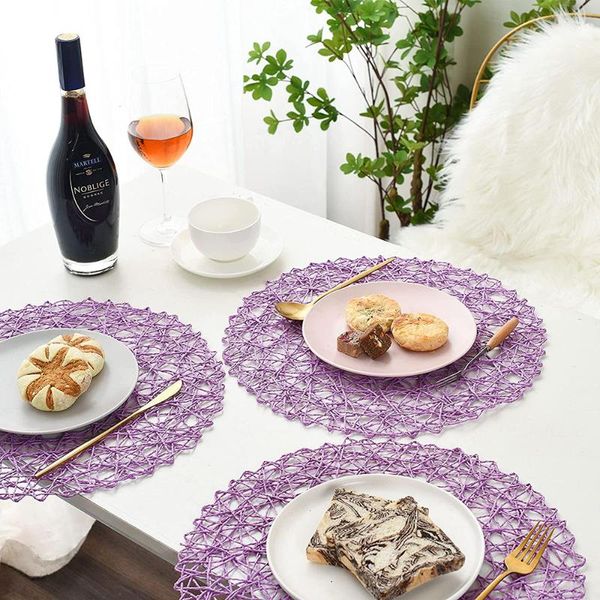 mats & pads 2pcs 15'' woven paper placemat round place mat bowl coffee cup heat insulation pad anti-scald table plate
mats & pads 2pcs 15'' woven paper placemat round place mat bowl coffee cup heat insulation pad anti-scald table plate