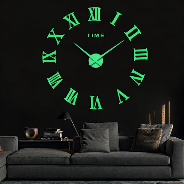 wall clocks diy clock 3d luminous acrylic creative modern simple digital home decor bedroom sticker mute watch 80cm-120cm
wall clocks diy clock 3d luminous acrylic creative modern simple digital home decor bedroom sticker mute watch 80cm-120cm